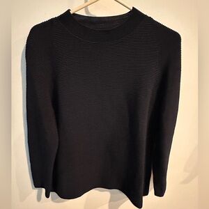 COS Sweater Cotton Long Sleeve Navy Blue